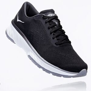 Hoka One One Cavu 2 ProFly Black Gray White Canvas Athletic Sneakers Shoe Men 10